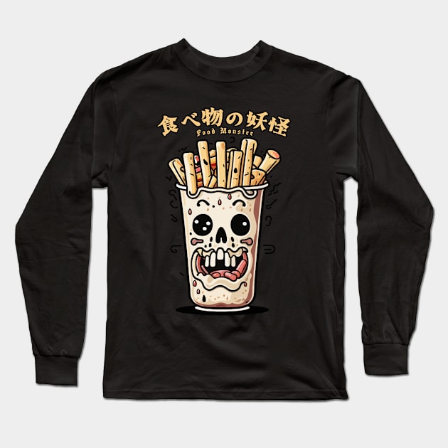 Food Monster Long Sleeve T-Shirt by DeathAnarchy